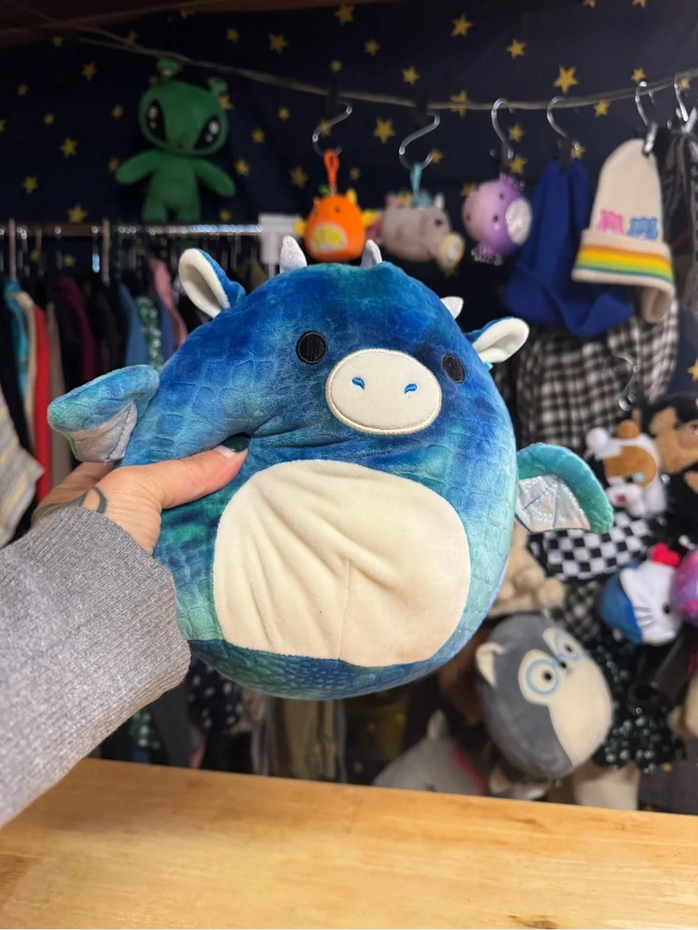 Blue Plush Dragon Squishmallow